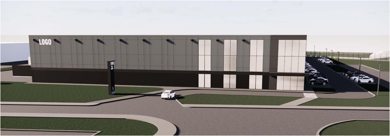 Rendering of building from page 8 of the file '2021-07-29 - Design Brief - D07-12-21-0114'