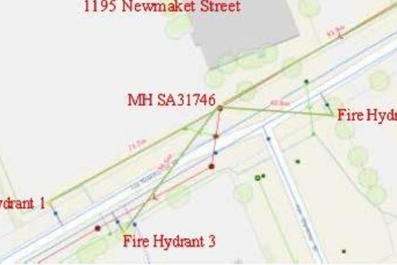 Construction site plan for project from page 4 of the file '2021-11-15 Servicing Design Brief D07-12-21-0114'