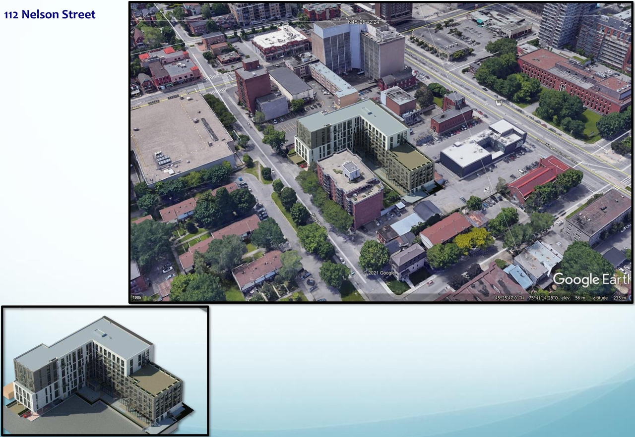 Rendering of building from page 9 of the file '2021-07-29 - Design Brief - D07-12-21-0115'