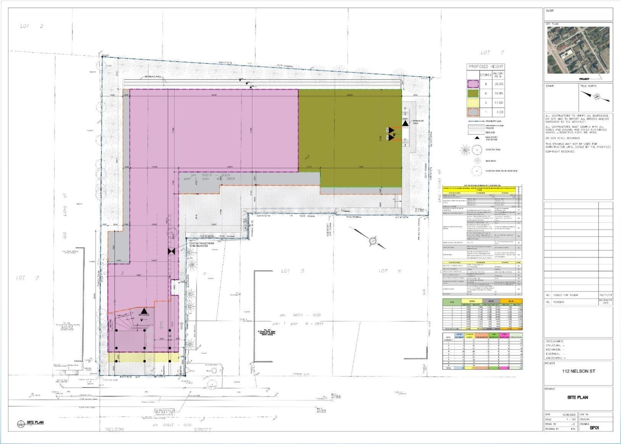 Construction site plan for project from page 17 of the file '2021-07-29 - Design Brief - D07-12-21-0115'