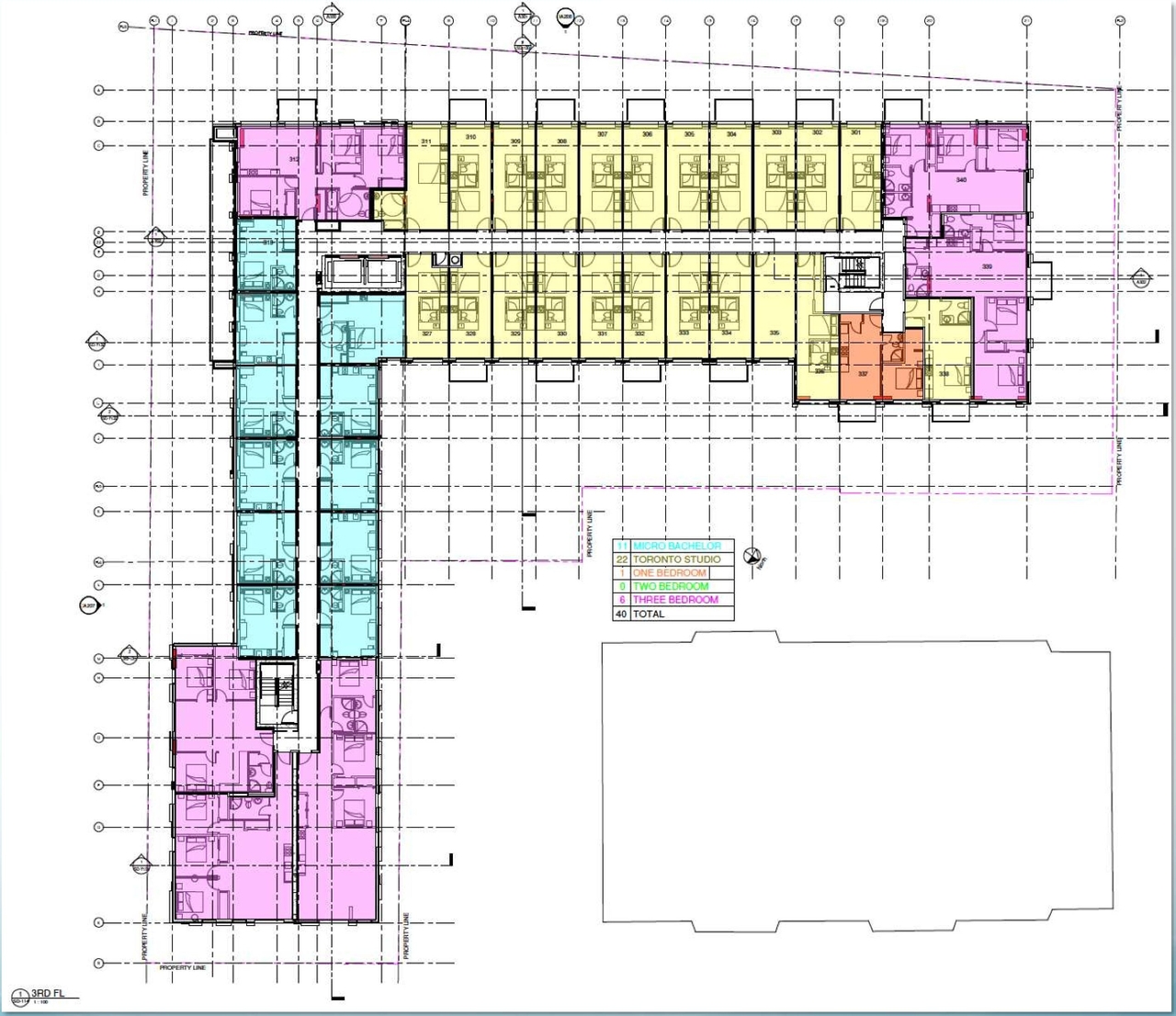 Floor plan for project from page 30 of the file '2021-07-29 - Design Brief - D07-12-21-0115'