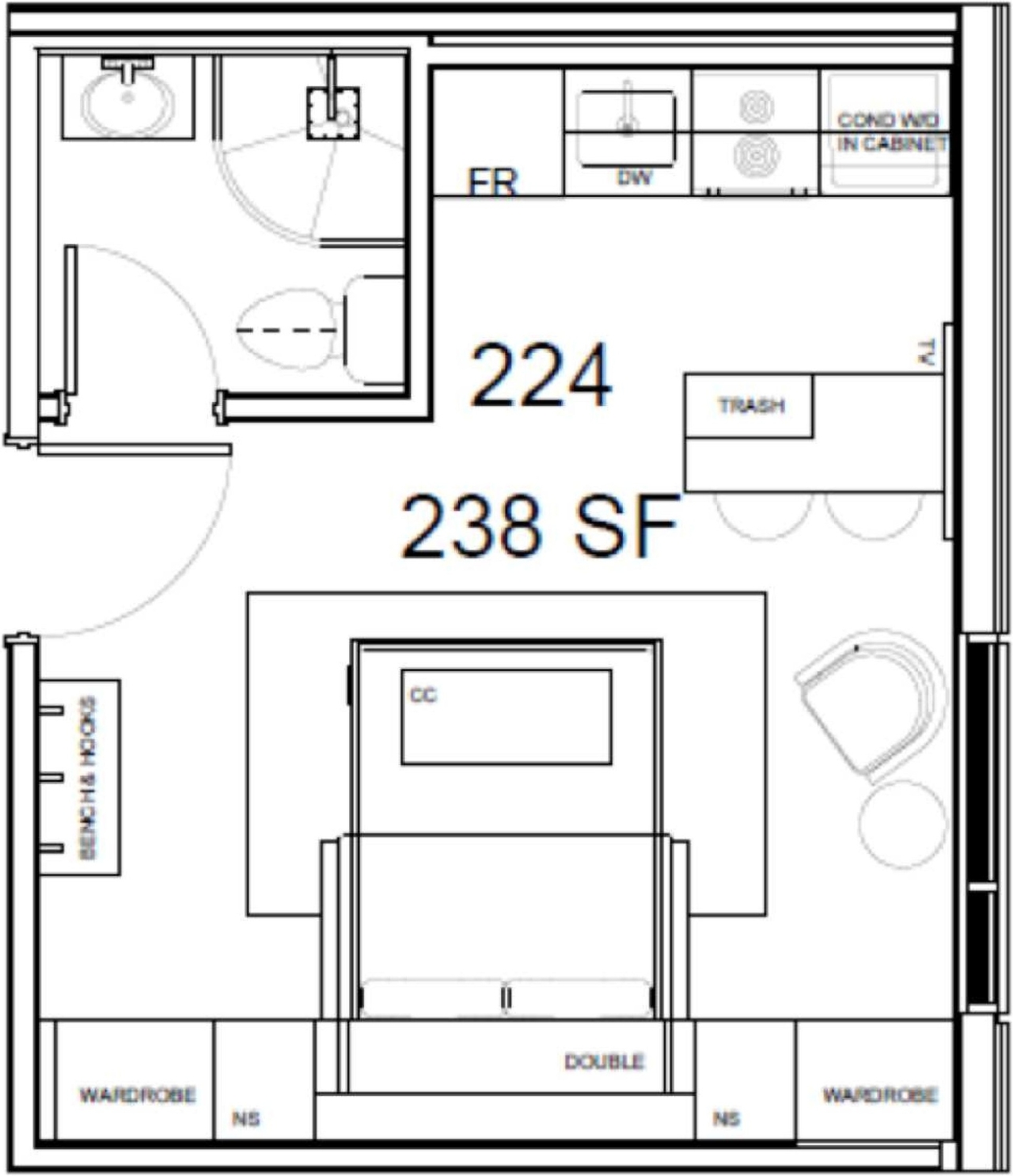 Floor plan for project from page 55 of the file '2021-07-29 - Design Brief - D07-12-21-0115'