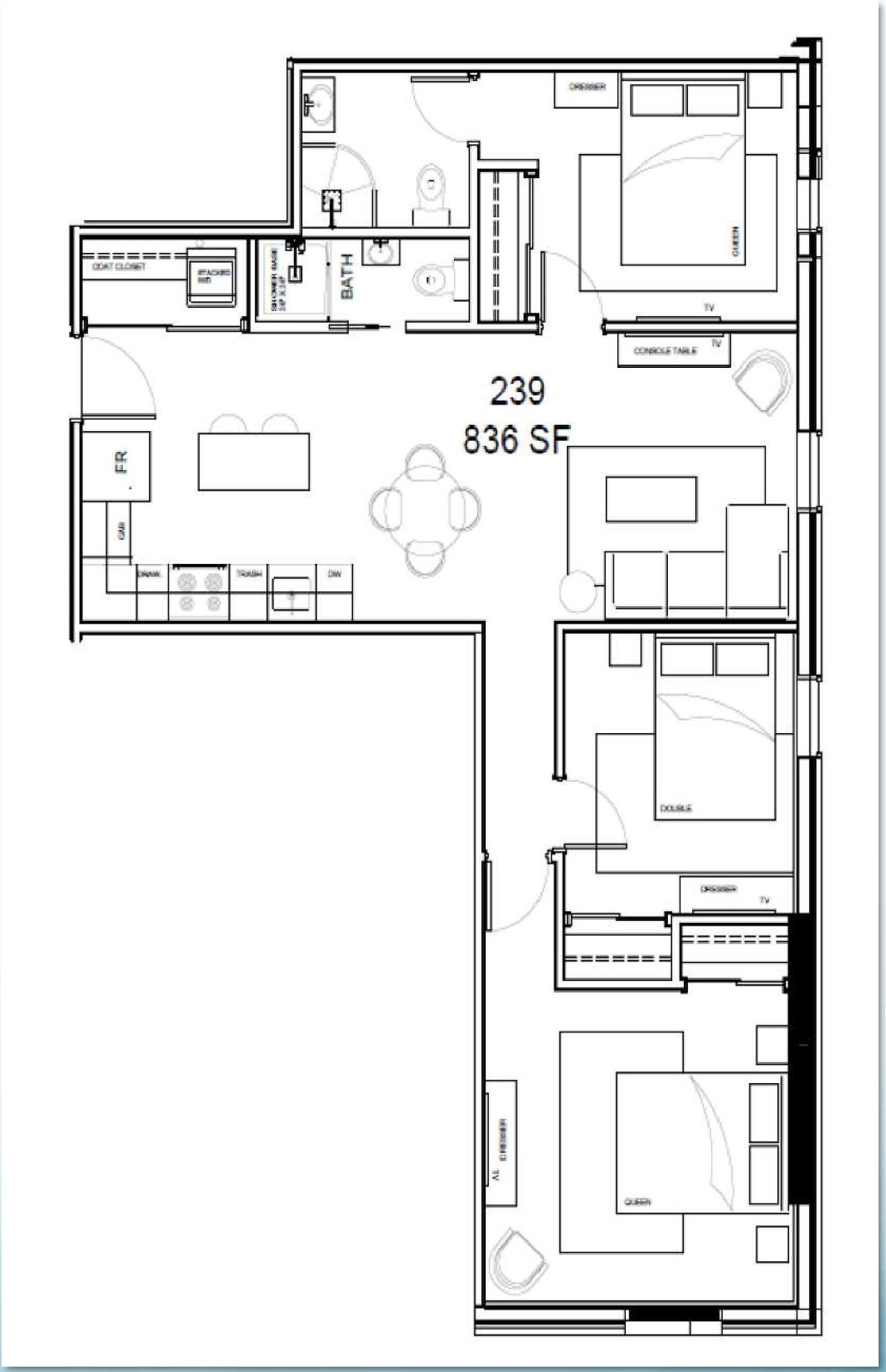 Floor plan for project from page 63 of the file '2021-07-29 - Design Brief - D07-12-21-0115'