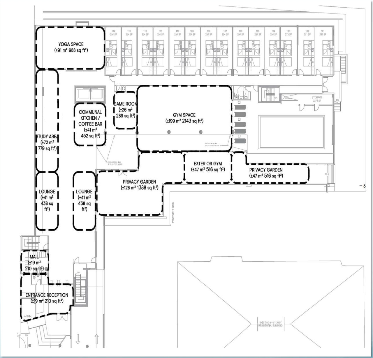 Floor plan for project from page 64 of the file '2021-07-29 - Design Brief - D07-12-21-0115'