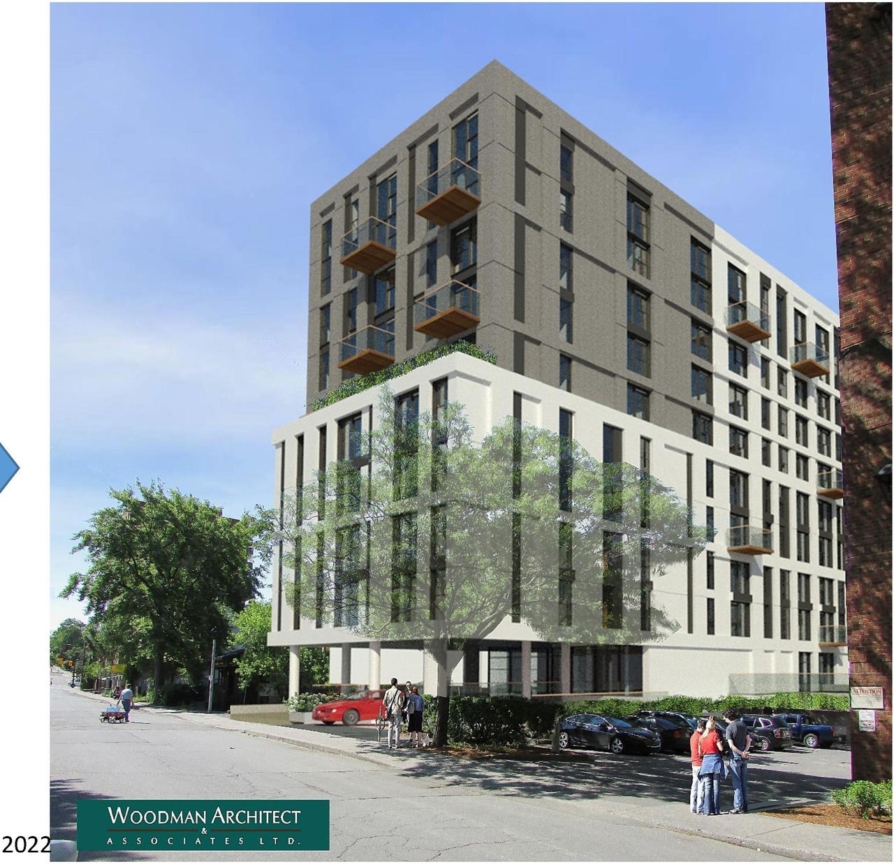 Rendering of building from page 5 of the file '2023-03-27 - Renderings - D07-12-21-0115'