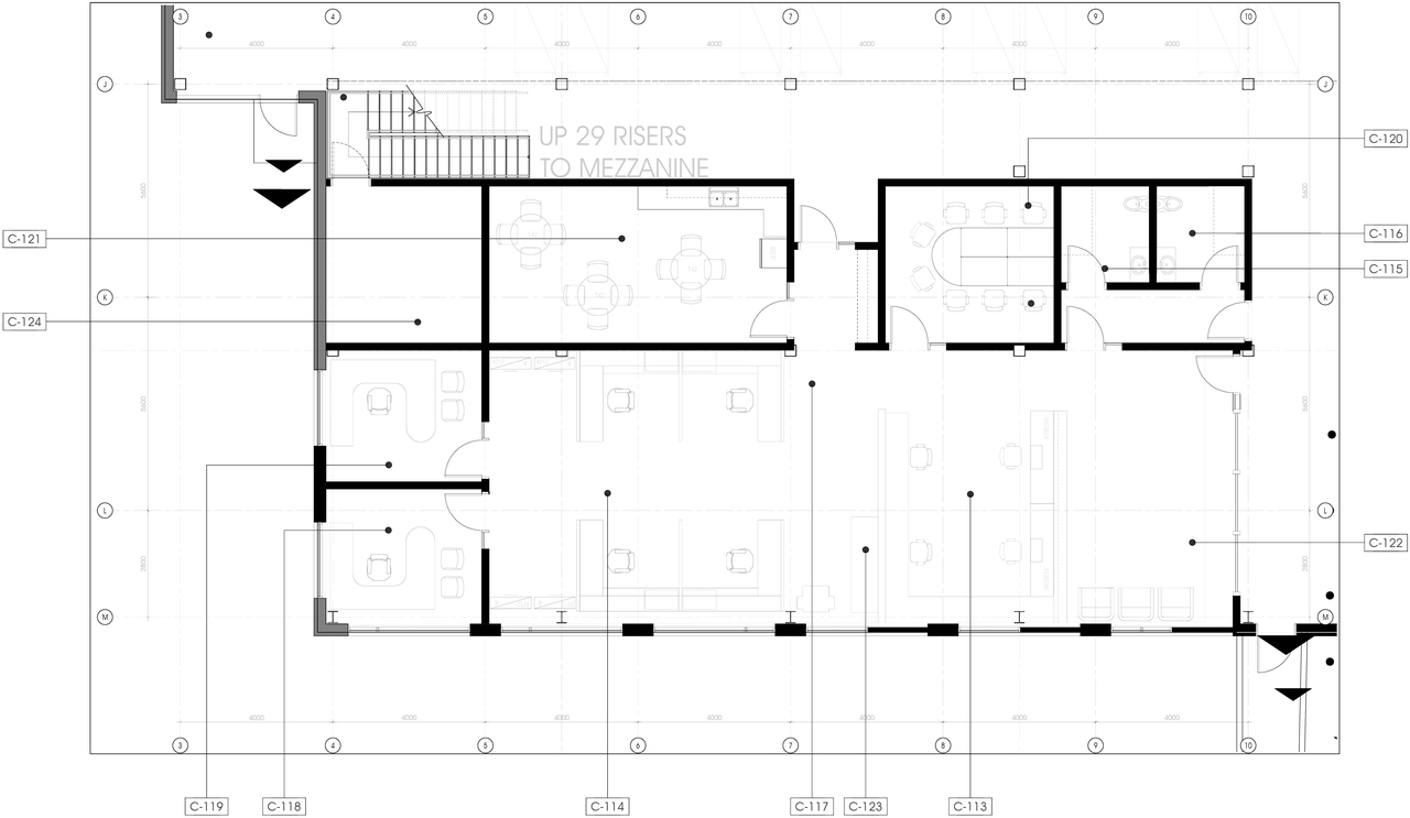 Floor plan for project from page 2 of the file '2022-02-09 - Architectural Floor Plans & Building Elevations - D07-12-21-0127'