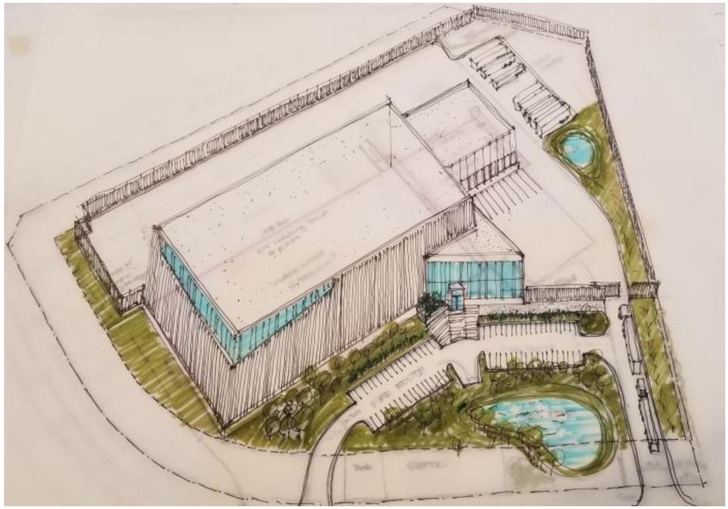Rendering of building from page 18 of the file '2022-02-09 - Design Brief Addendum - D07-12-21-0127'