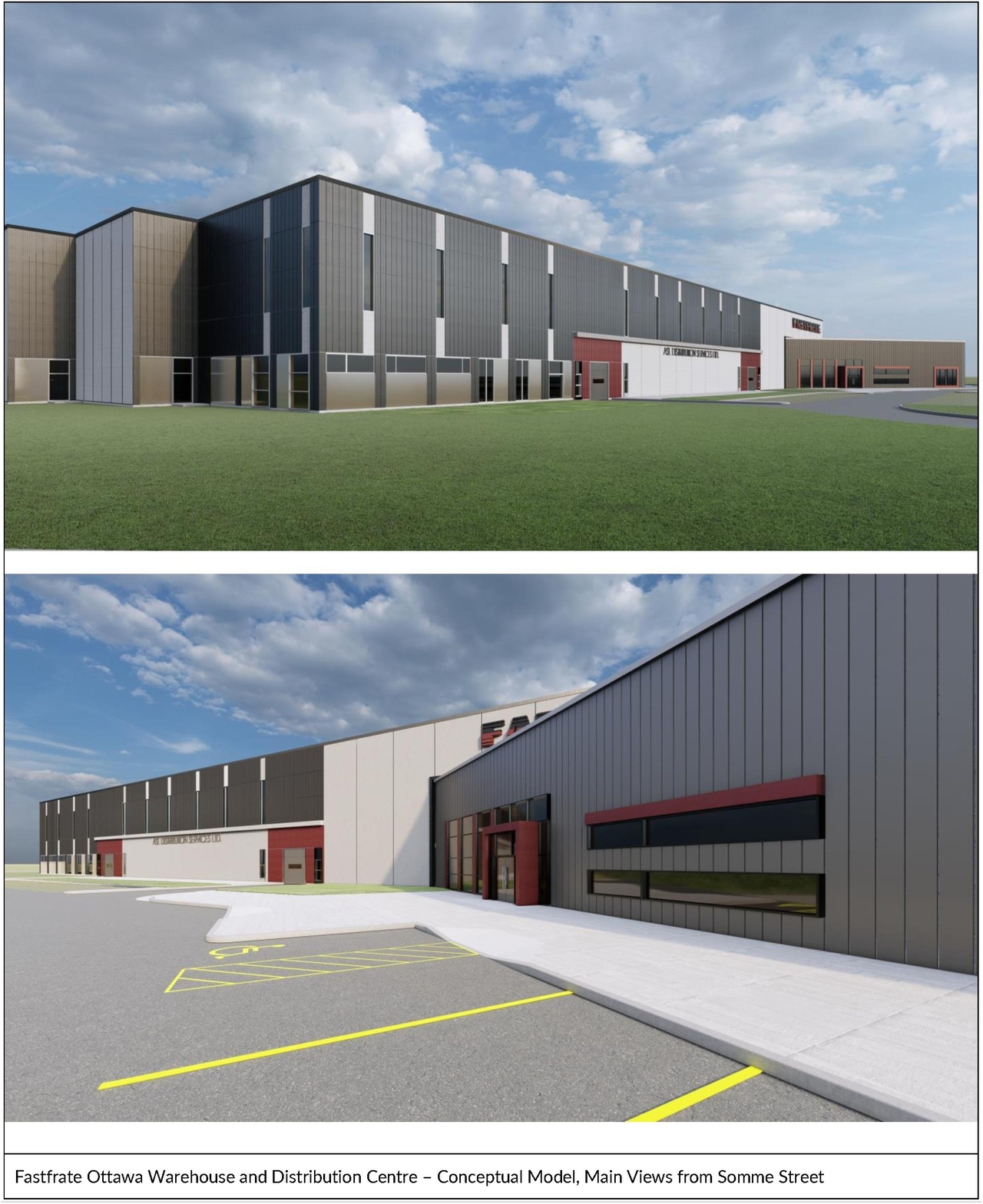 Rendering of building from page 22 of the file '2022-02-09 - Design Brief Addendum - D07-12-21-0127'