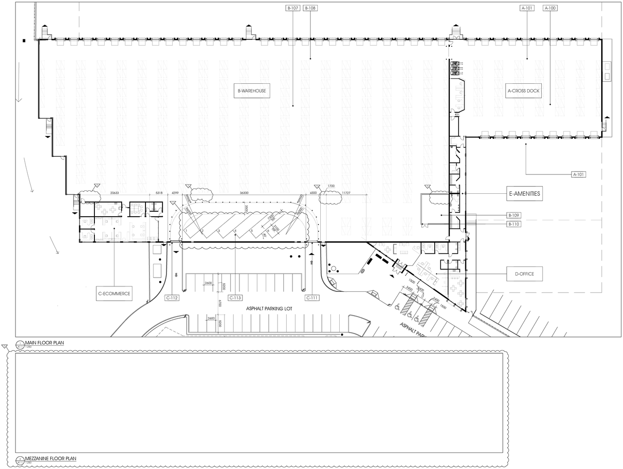 Construction site plan for project from page 1 of the file '2022-10-14 - Ground Floor Plan - D07-12-21-0127'