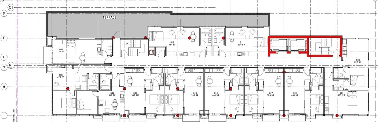 Floor plan for project from page 38 of the file '2021-08-23 - Design Brief - D07-12-21-0128'