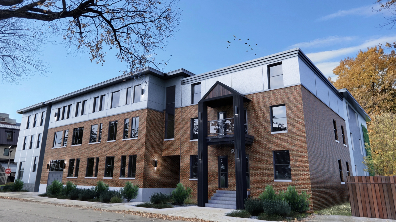 Rendering of building from page 1 of the file '2023-12-23 - Renderings - D07-12-21-0135'