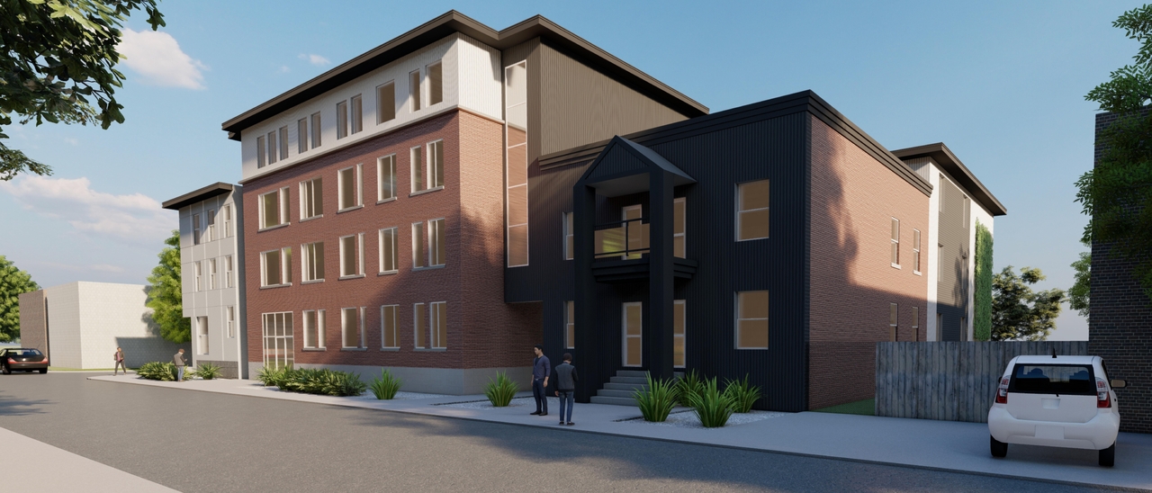 Rendering of building from page 1 of the file '2021-08-27 - Renderings - D07-12-21-0135'