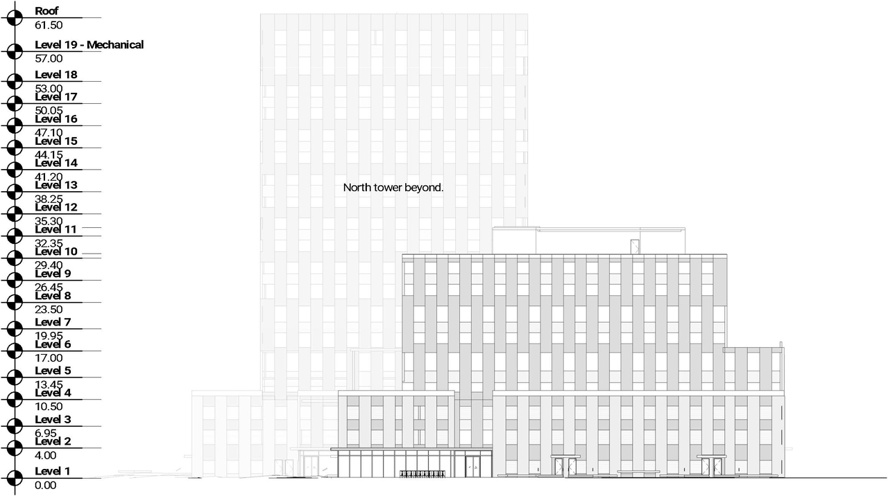 Rendering of building from page 47 of the file '2021-11-25 - UDRP Dec 3 2021 Design Brief - D07-12-21-0149'