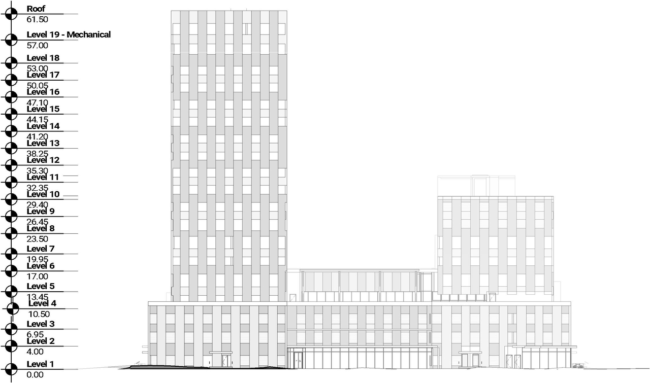 Rendering of building from page 48 of the file '2021-11-25 - UDRP Dec 3 2021 Design Brief - D07-12-21-0149'