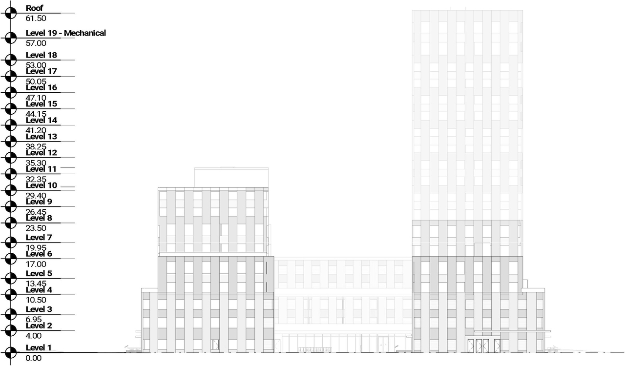 Rendering of building from page 49 of the file '2021-11-25 - UDRP Dec 3 2021 Design Brief - D07-12-21-0149'