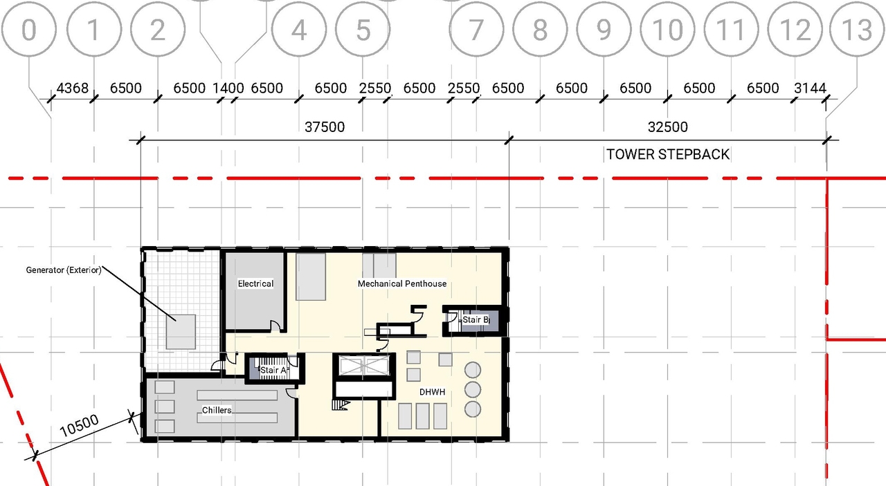 Floor plan for project from page 70 of the file '2021-11-25 - UDRP Dec 3 2021 Design Brief - D07-12-21-0149'