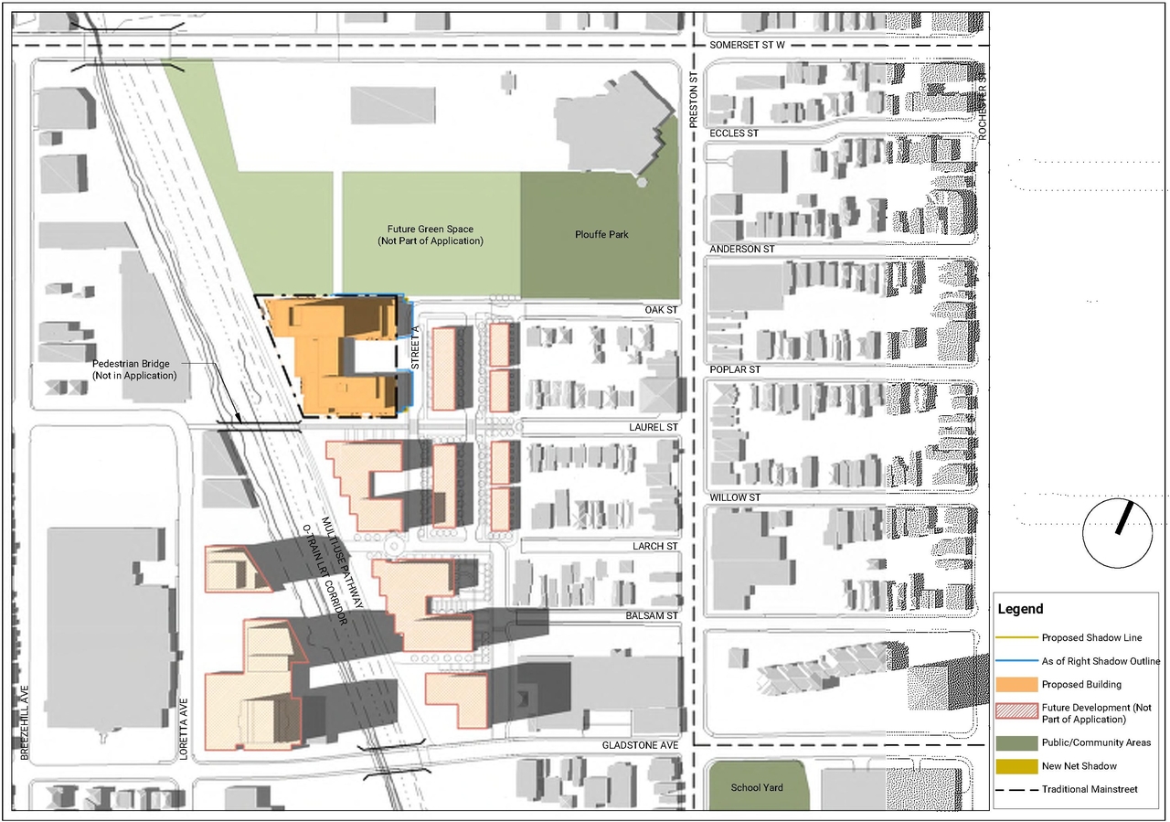 Construction site plan for project from page 77 of the file '2021-11-25 - UDRP Dec 3 2021 Design Brief - D07-12-21-0149'