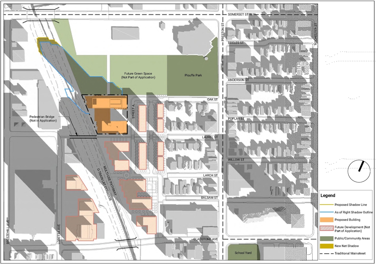 Construction site plan for project from page 84 of the file '2021-11-25 - UDRP Dec 3 2021 Design Brief - D07-12-21-0149'