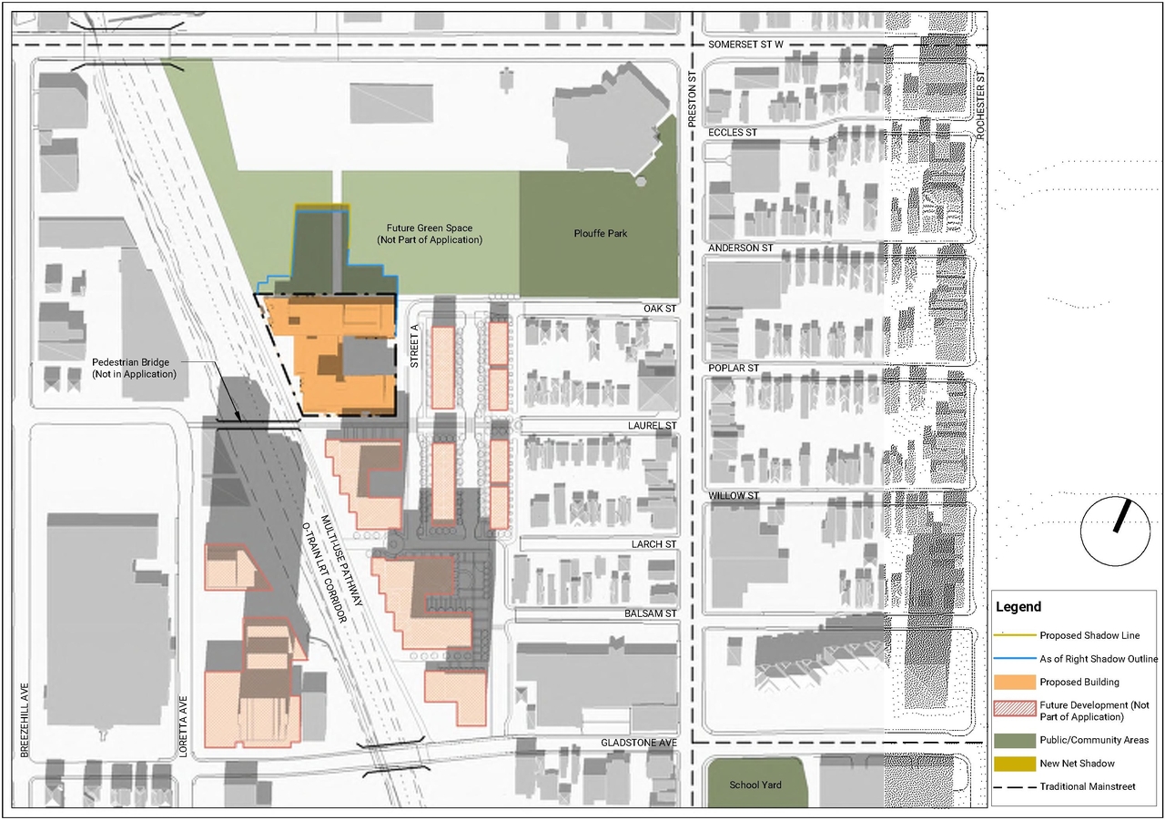Construction site plan for project from page 87 of the file '2021-11-25 - UDRP Dec 3 2021 Design Brief - D07-12-21-0149'