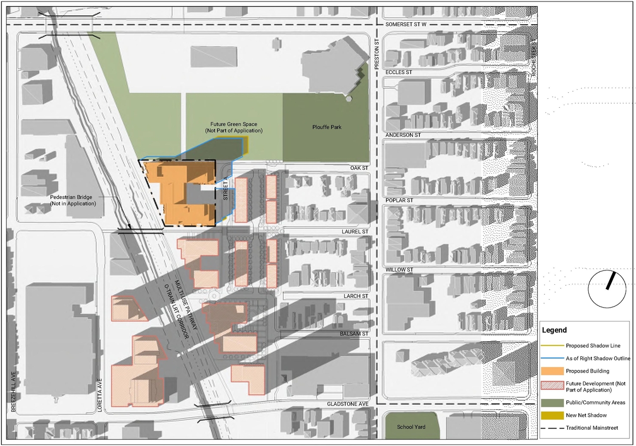 Construction site plan for project from page 90 of the file '2021-11-25 - UDRP Dec 3 2021 Design Brief - D07-12-21-0149'