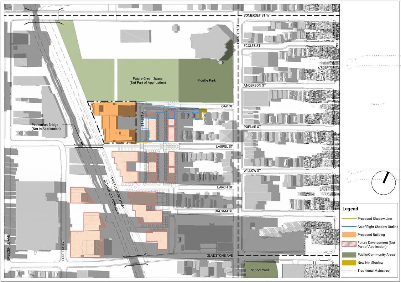 Construction site plan for project from page 92 of the file '2021-11-25 - UDRP Dec 3 2021 Design Brief - D07-12-21-0149'