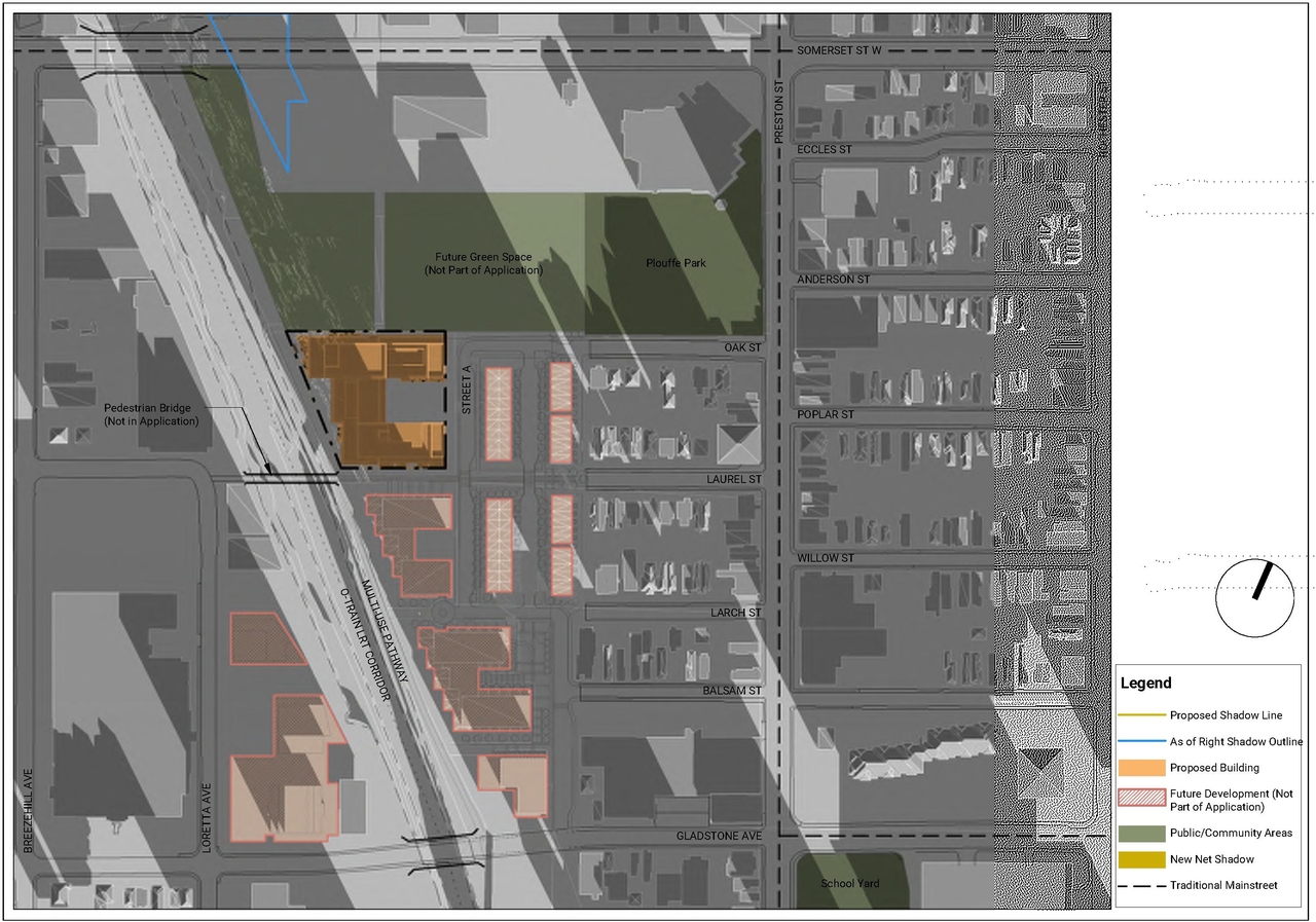 Construction site plan for project from page 95 of the file '2021-11-25 - UDRP Dec 3 2021 Design Brief - D07-12-21-0149'