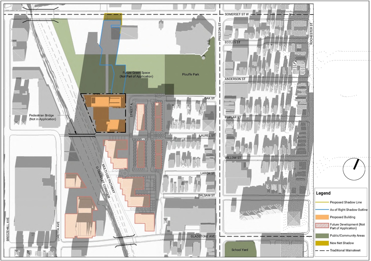 Construction site plan for project from page 98 of the file '2021-11-25 - UDRP Dec 3 2021 Design Brief - D07-12-21-0149'