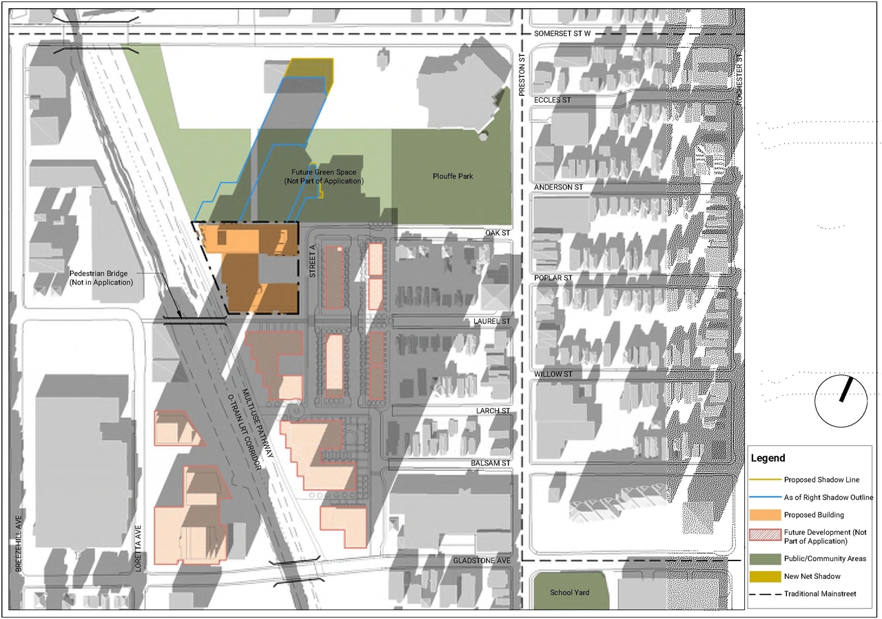 Construction site plan for project from page 99 of the file '2021-11-25 - UDRP Dec 3 2021 Design Brief - D07-12-21-0149'