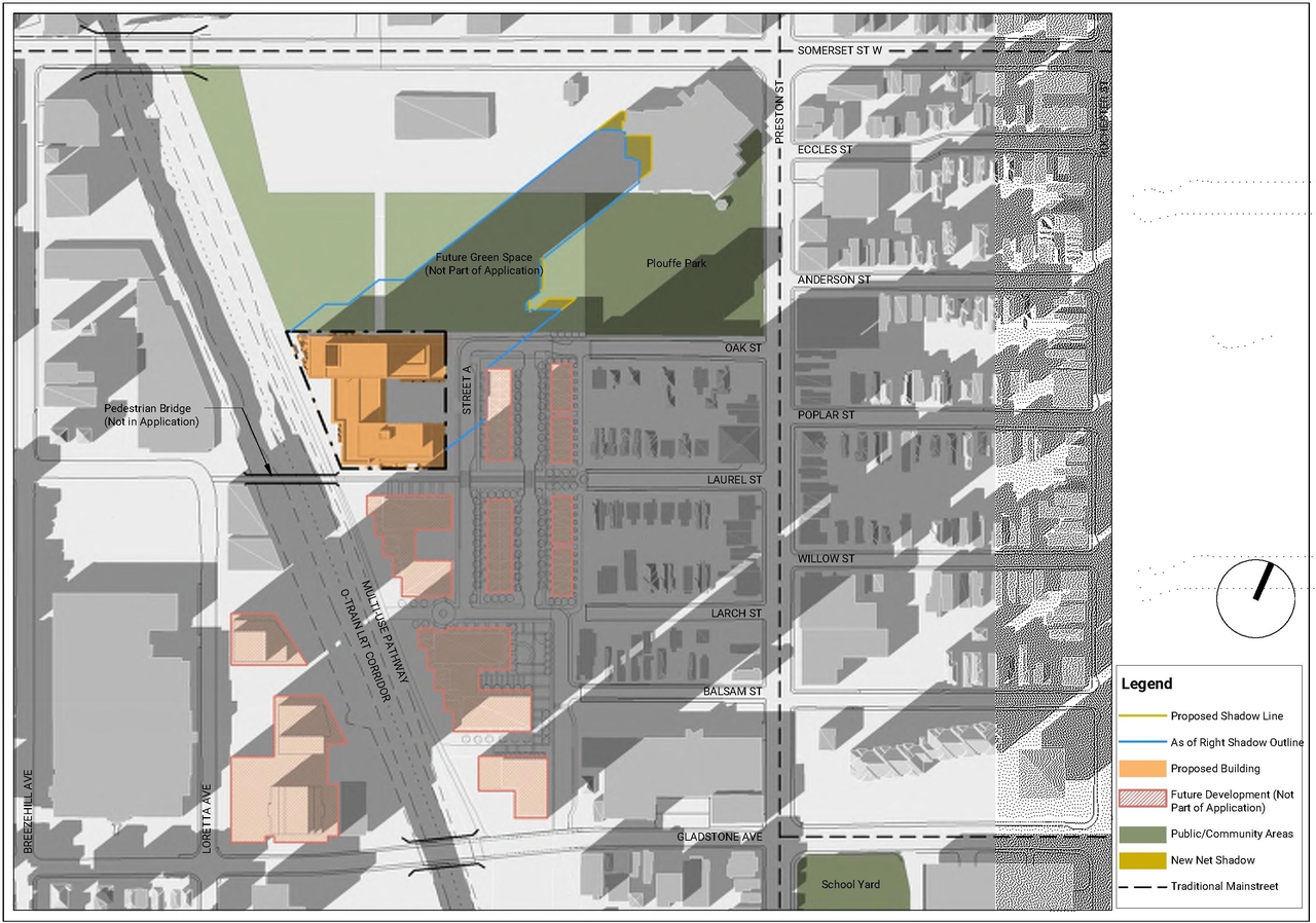 Construction site plan for project from page 101 of the file '2021-11-25 - UDRP Dec 3 2021 Design Brief - D07-12-21-0149'