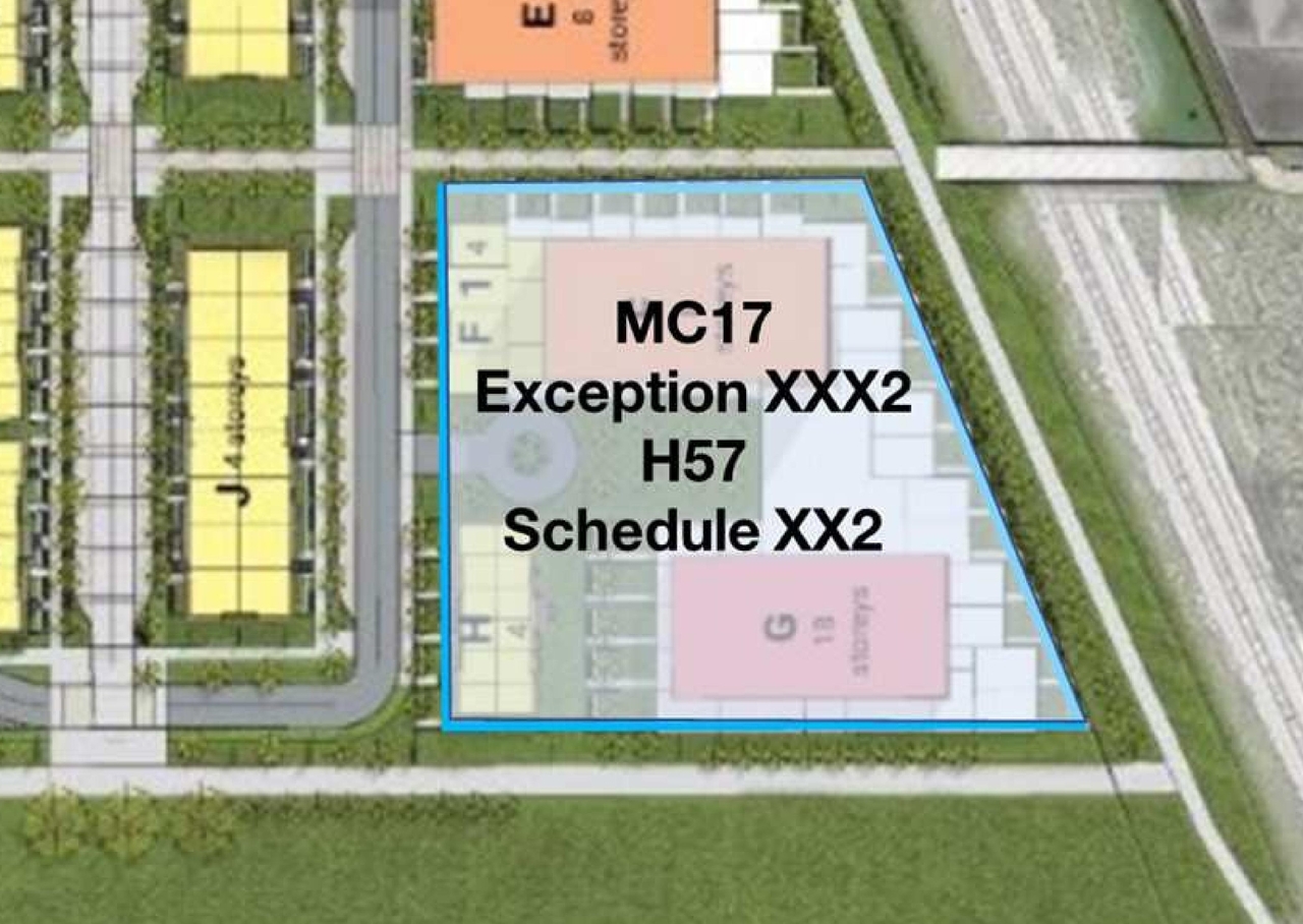 Construction site plan for project from page 13 of the file '2021-11-25 - UDRP Dec 3 2021 Design Brief - D07-12-21-0149'
