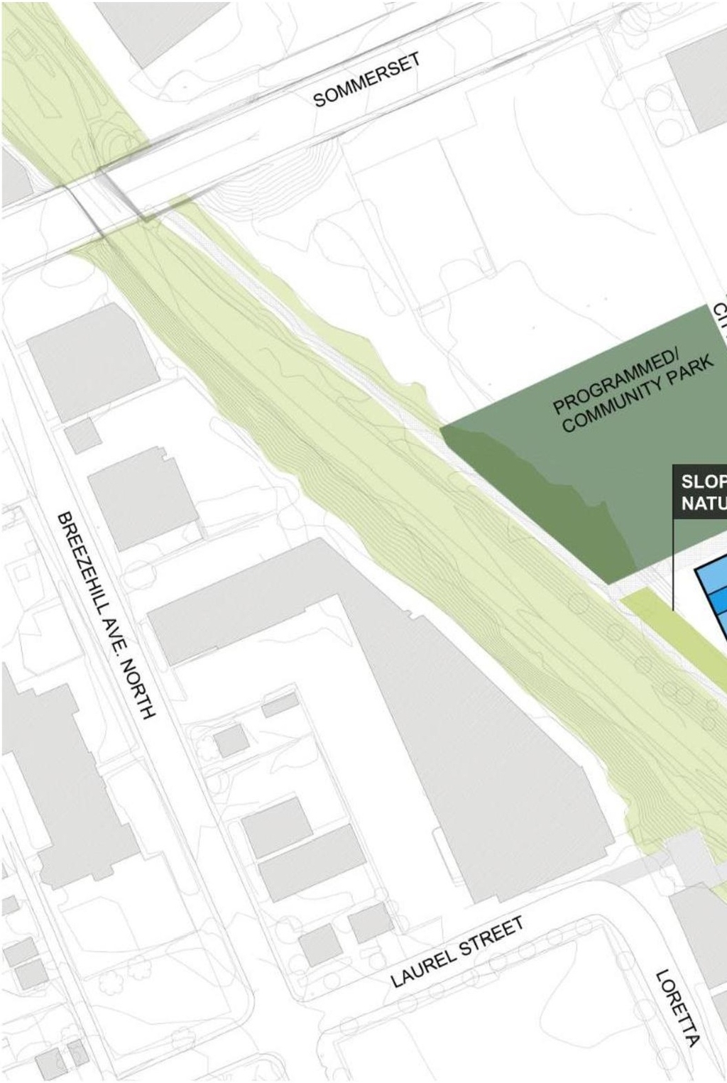 Construction site plan for project from page 14 of the file '2021-09-24 - Design Brief - D07-12-21-0149'