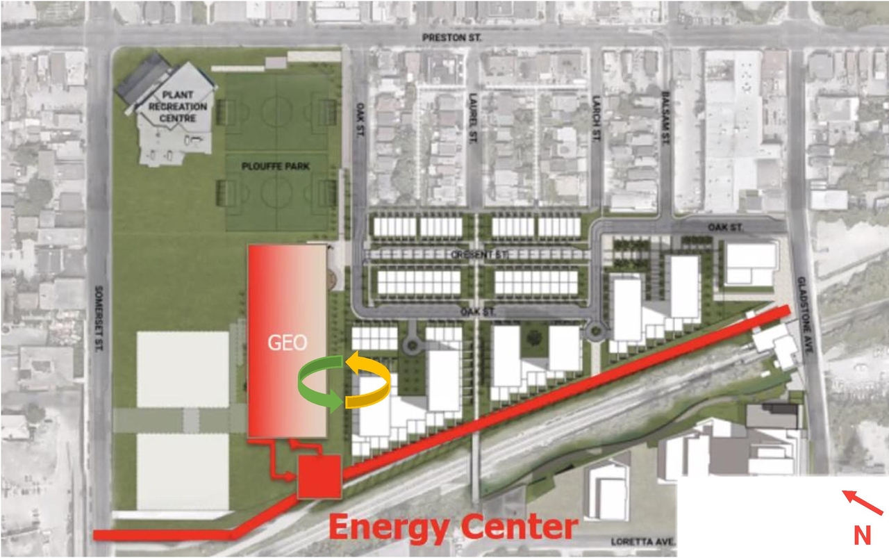 Construction site plan for project from page 23 of the file '2021-09-24 - Design Brief - D07-12-21-0149'