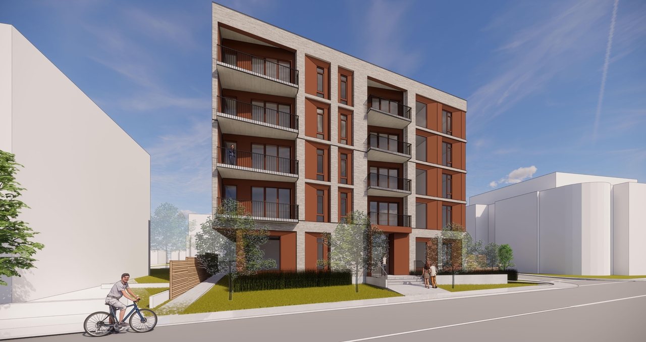 Rendering of building from page 1 of the file '2021-09-24 - Views - D07-12-21-0150'