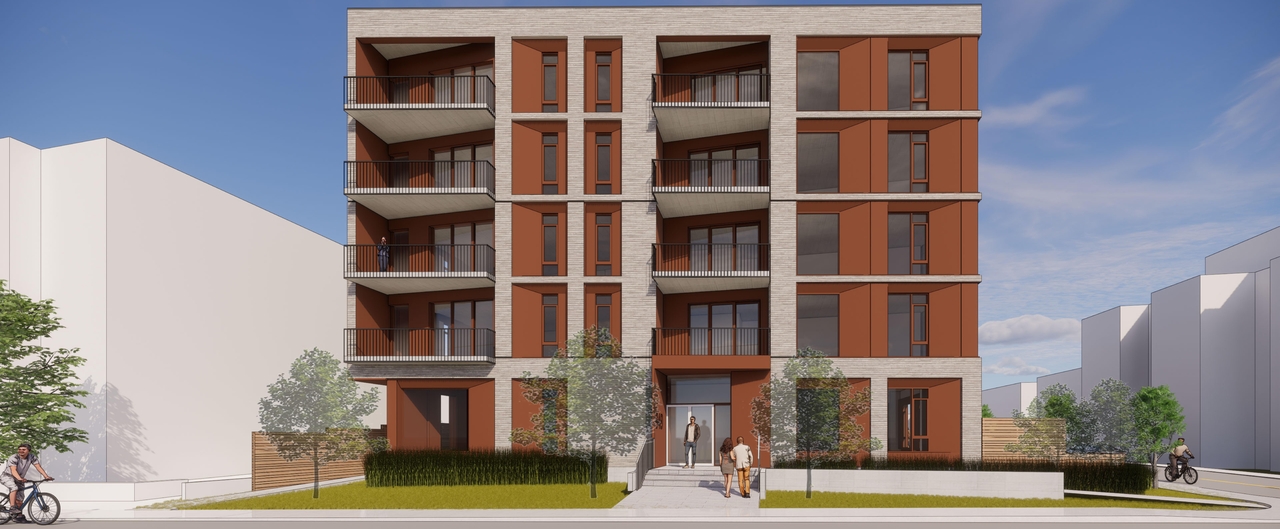 Rendering of building from page 2 of the file '2021-09-24 - Views - D07-12-21-0150'