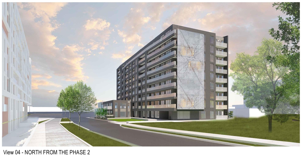 Rendering of building from page 5 of the file '2023-12-07 - Shadow, Views, Floor, Sections, Elevations Plans - D07-12-21-0152'