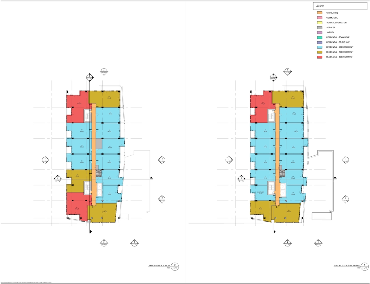 Construction site plan for project from page 9 of the file '2023-12-07 - Shadow, Views, Floor, Sections, Elevations Plans - D07-12-21-0152'
