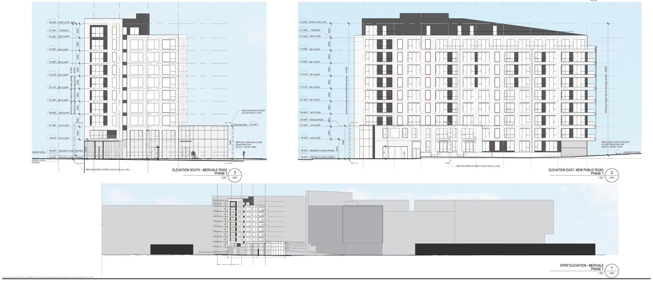 Rendering of building from page 12 of the file '2023-12-07 - Shadow, Views, Floor, Sections, Elevations Plans - D07-12-21-0152'