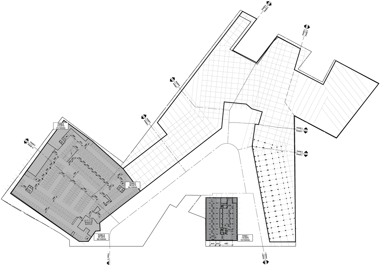 Floor plan for project from page 7 of the file '2021-09-27 - Site Plan Shadow Analysis Floor Plans - D07-12-21-0152'