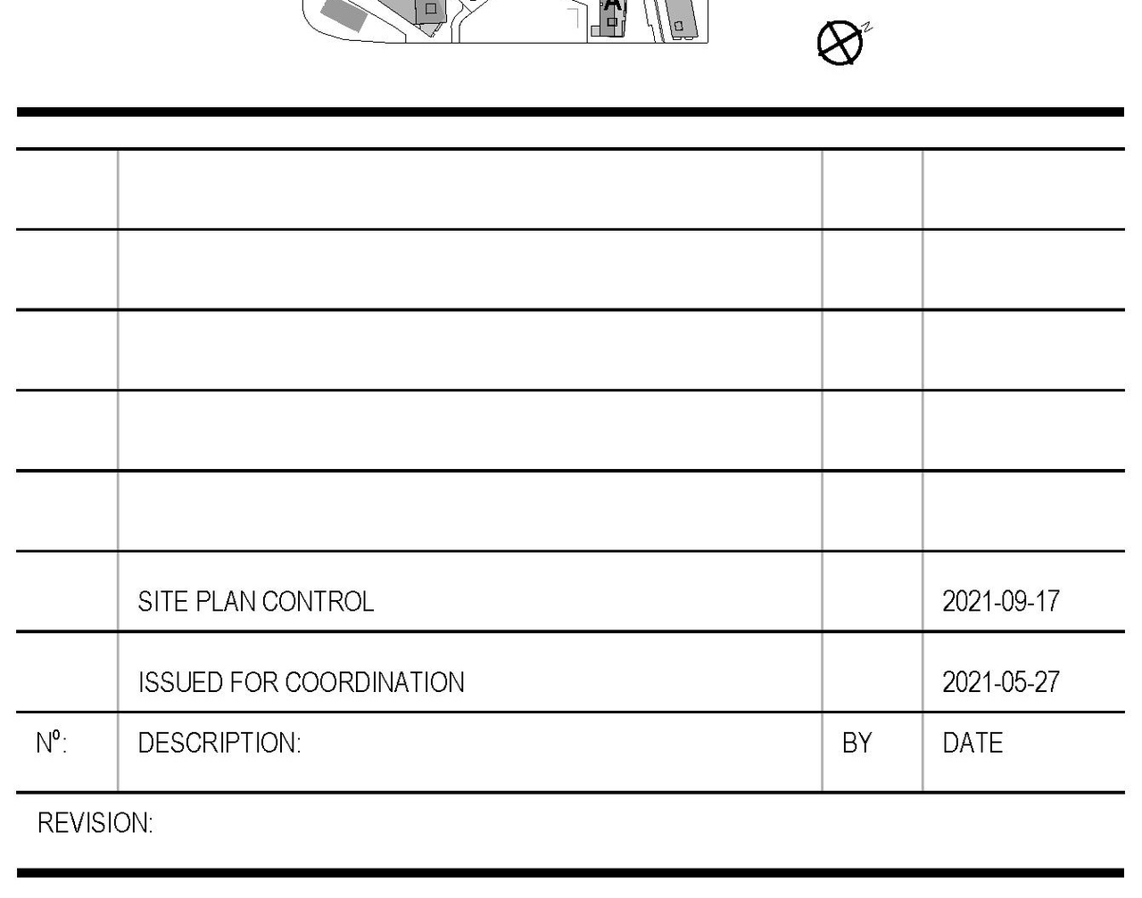 Construction site plan for project from page 11 of the file '2021-09-27 - Site Plan Shadow Analysis Floor Plans - D07-12-21-0152'