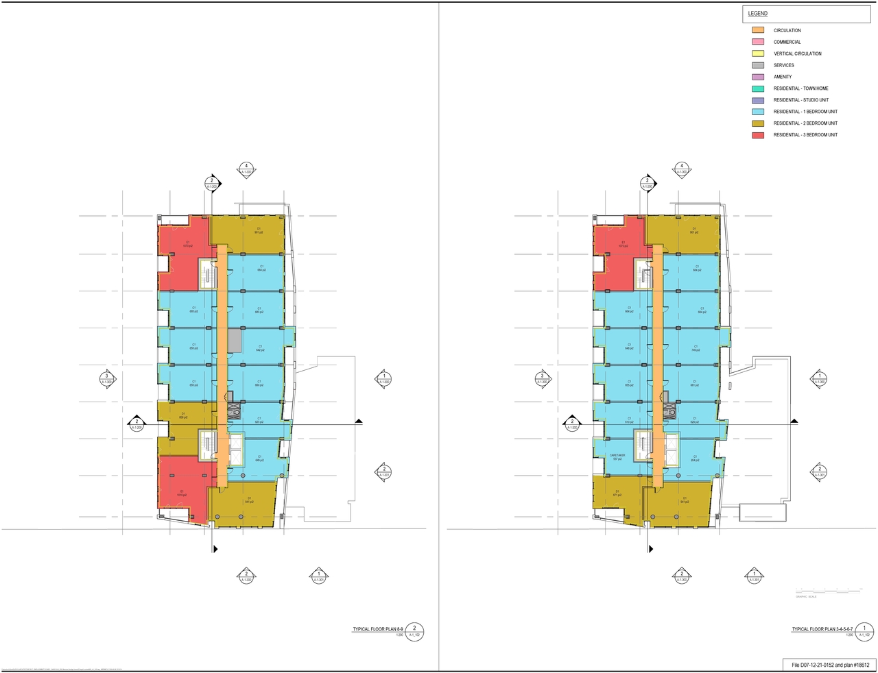 Construction site plan for project from page 10 of the file '2024-10-01 - Cover Sheet, Site Plan, Shadow Analysis, Model Views, Floor Plans and Elevations - D'