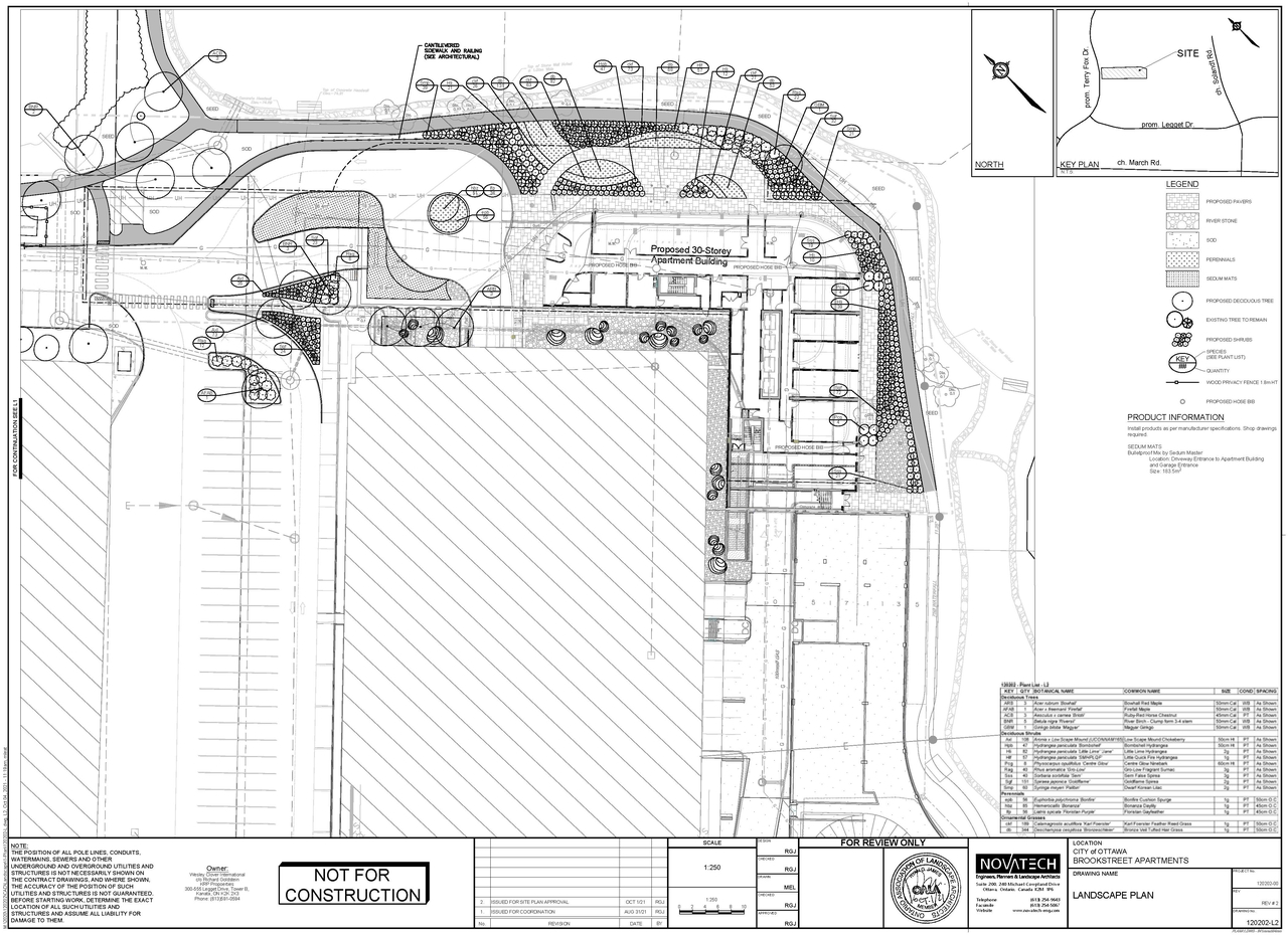 Construction site plan for project from page 33 of the file '2021-10-14 - Design Brief - D07-12-21-0160'