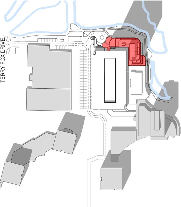Construction site plan for project from page 31 of the file '2022-02-03 - Design Brief - D07-12-21-0160'