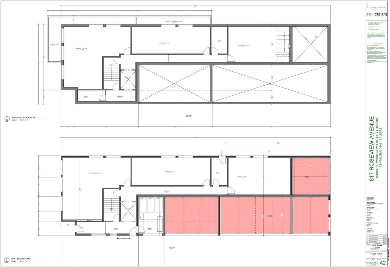 Floor plan for project from page 2 of the file '2021-10-19 - Site Plan Floor Plans Elevations - D07-12-21-0165'