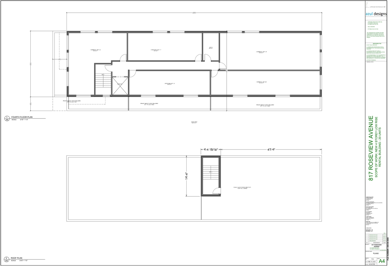 Floor plan for project from page 4 of the file '2021-10-19 - Site Plan Floor Plans Elevations - D07-12-21-0165'