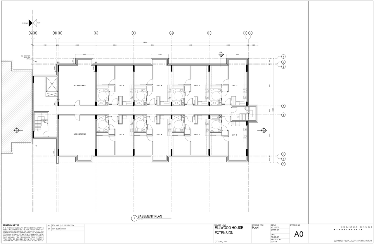Floor plan for project from page 1 of the file '2021-10-27 - Floor Plans - D07-12-21-0174'