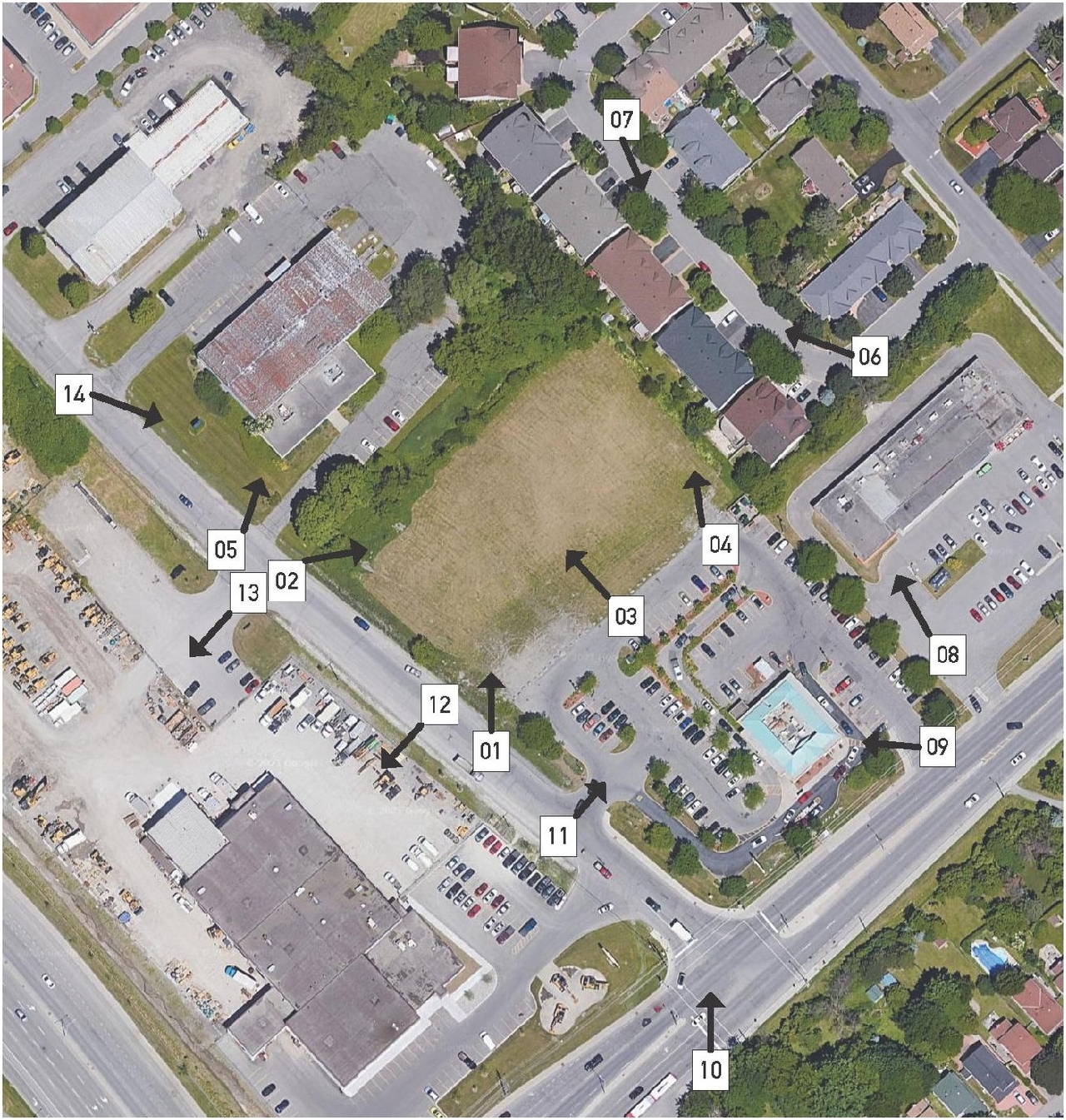 Construction site plan for project from page 4 of the file '2021-10-27 - Design Brief - D07-12-21-0176'