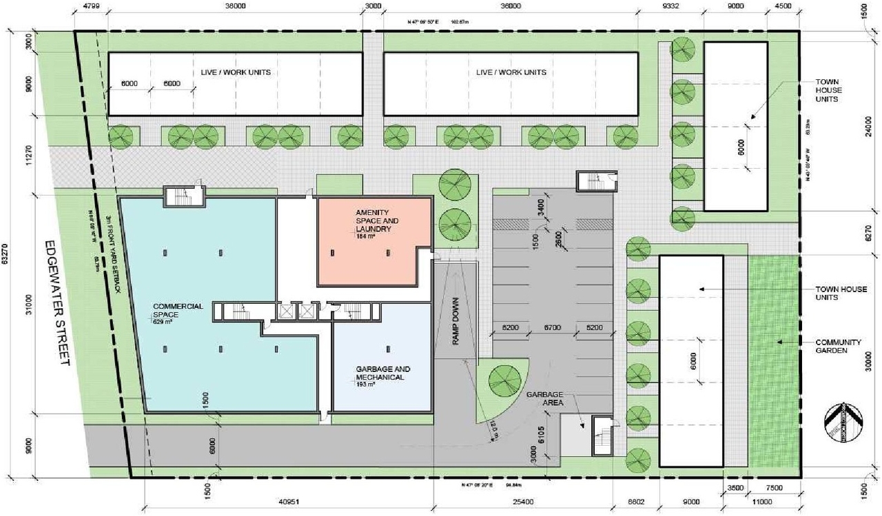 Floor plan for project from page 12 of the file '2021-10-27 - Design Brief - D07-12-21-0176'