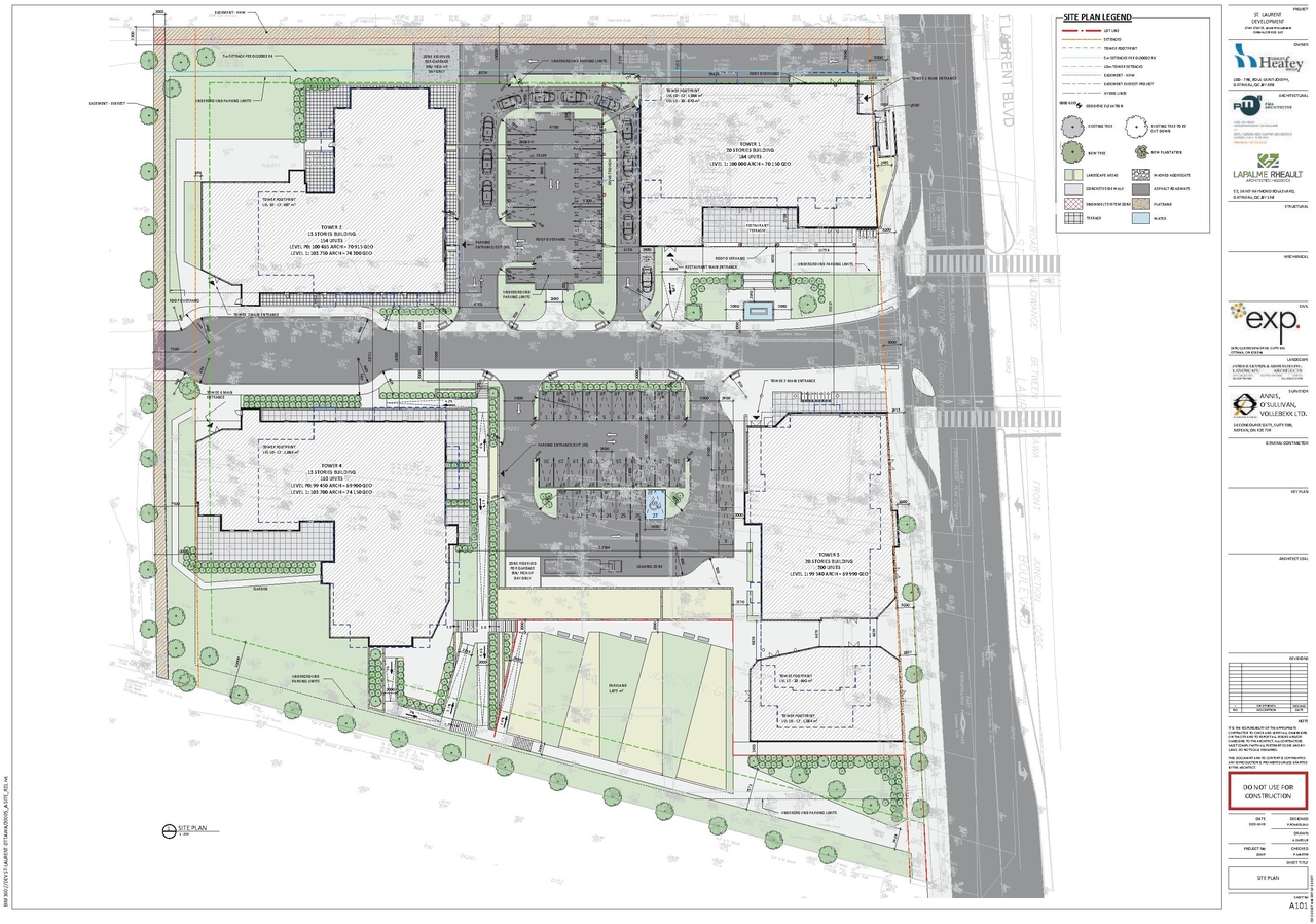 Construction site plan for project from page 11 of the file '2023-10-13 - Design Brief - D07-12-21-0177'