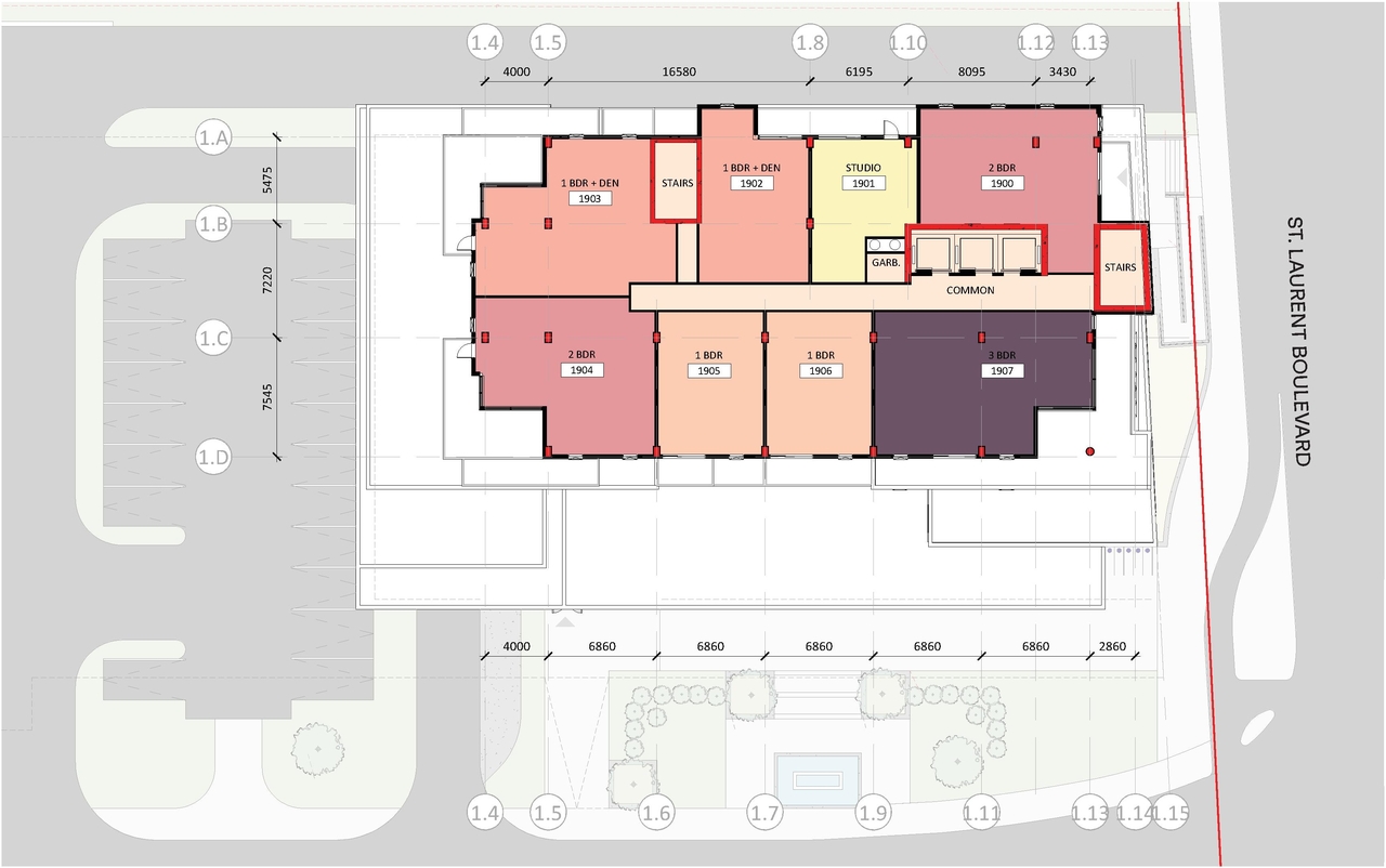 Floor plan for project from page 23 of the file '2023-10-13 - Design Brief - D07-12-21-0177'