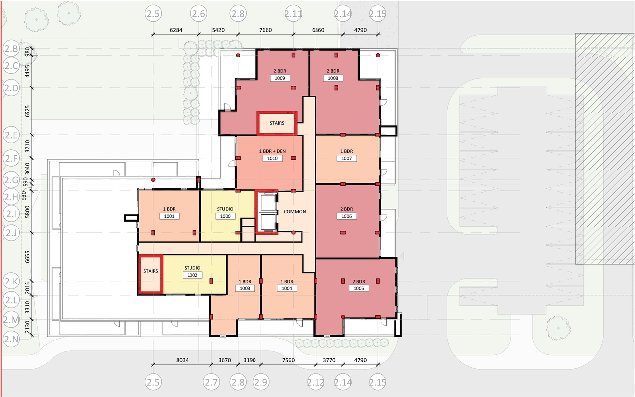 Floor plan for project from page 29 of the file '2023-10-13 - Design Brief - D07-12-21-0177'
